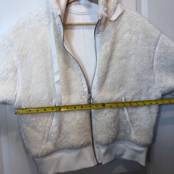 NWT Athleta Cozy Sherpa Reversible Jacket White - Picture 12 of 16